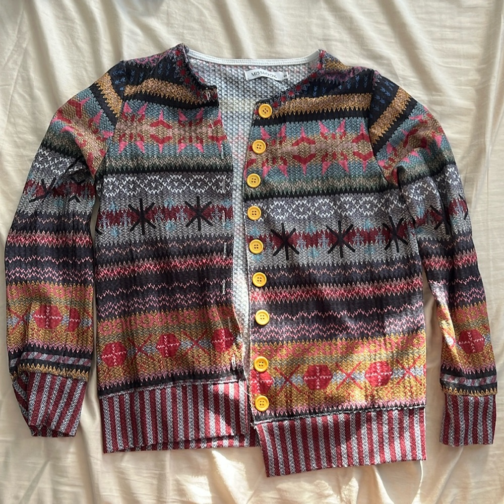 Vintage Style Mislook Cardigan Sz Small